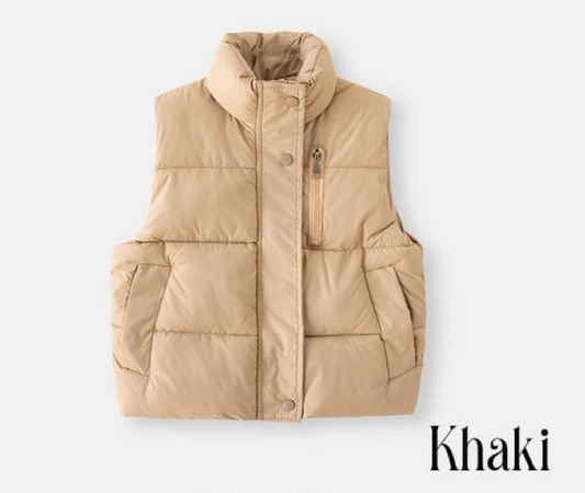 Kid’s Khaki Puffer Vest