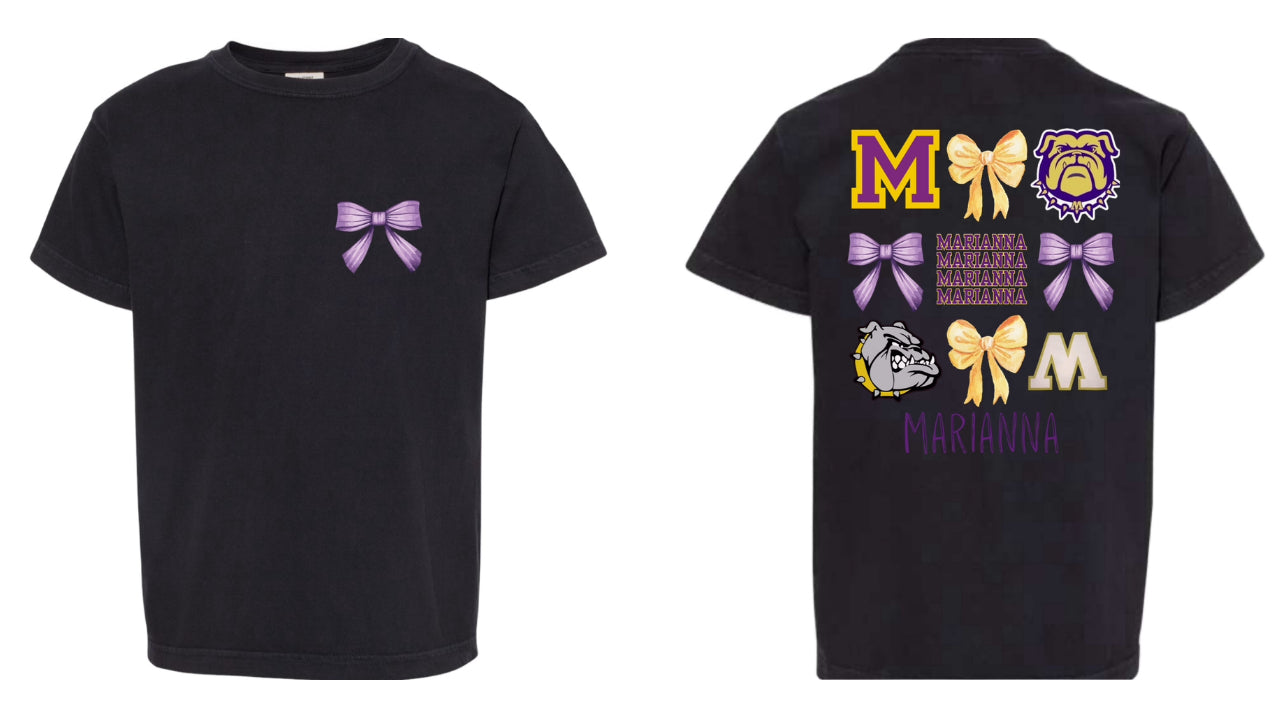 Marianna Purple/Gold {Bow Pocket/Back Design}