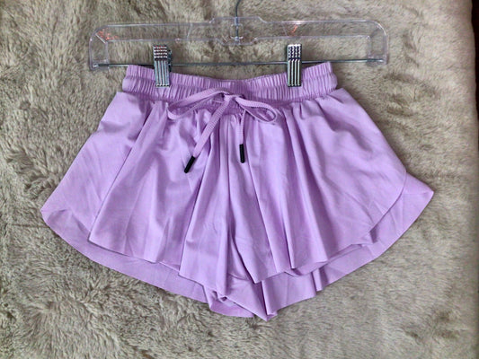 Purple Sporty Skirted Shorts