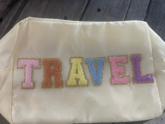 Travel Varsity Letters Nylon Bag