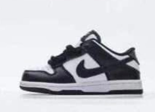 Kids Black/White Dunk Low