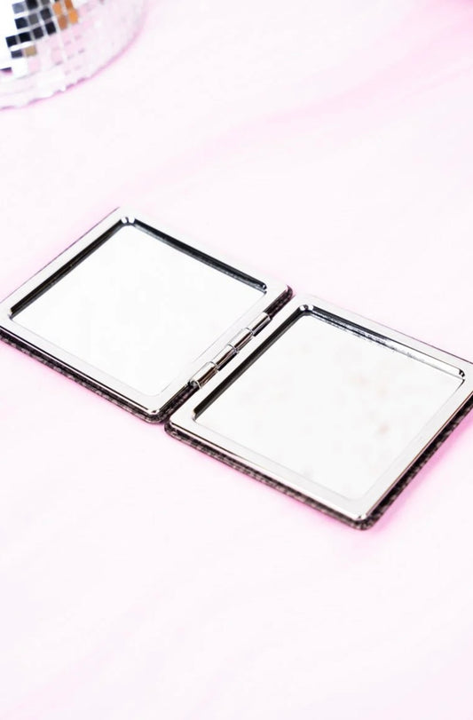 SHADOW LEOPARD SQUARE COMPACT MIRROR