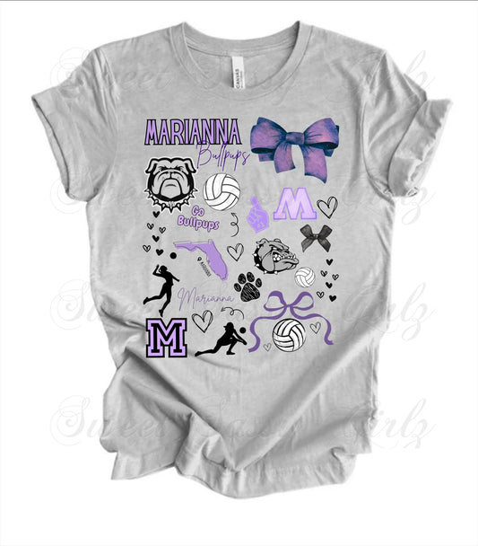 Marianna Bullpups Volleyball | Bella Tee