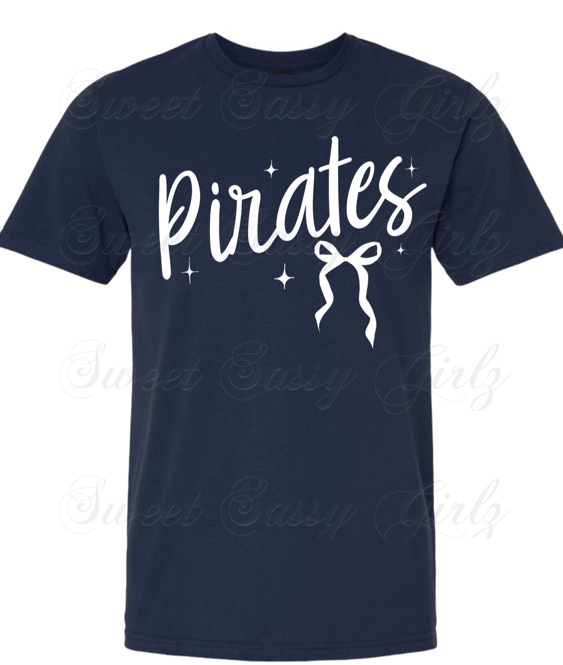 Pirates White Lettering | Gildan Tee