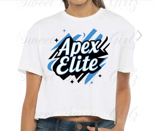 Apex Elite | Cropped White NL Tee