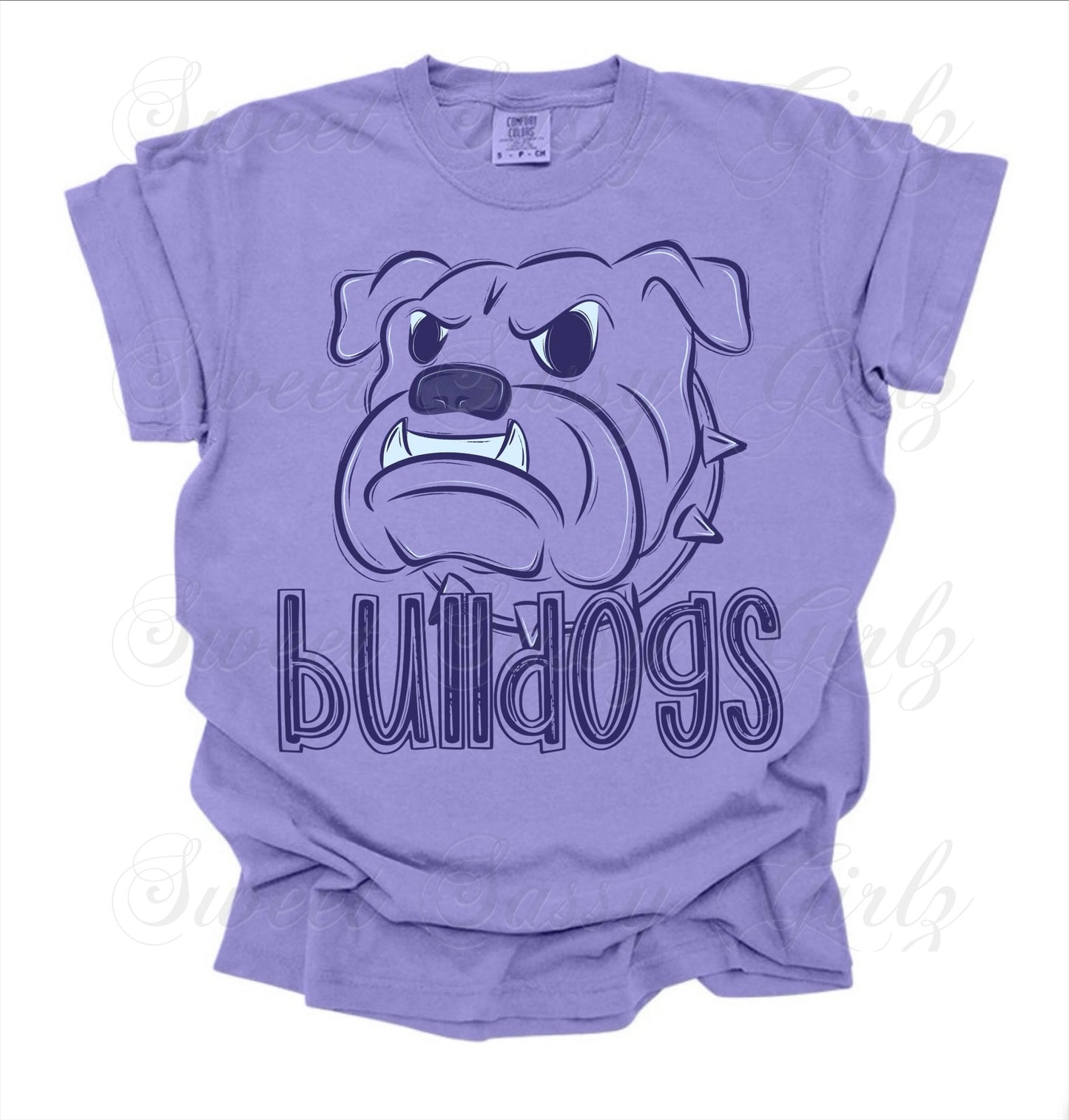 Monochrome Bulldogs | Comfort Colors Tee