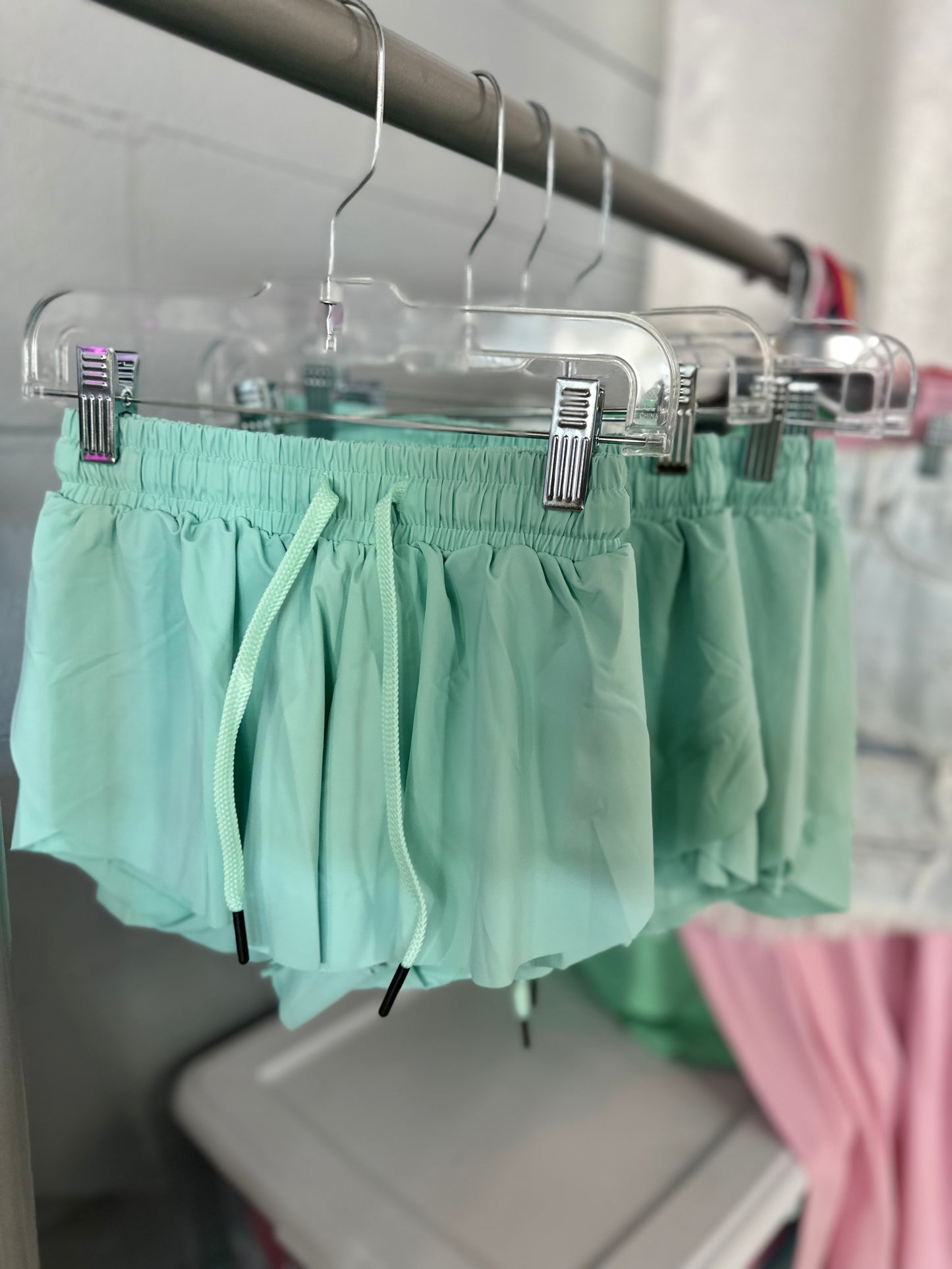 Mint Sporty Skirted Shorts