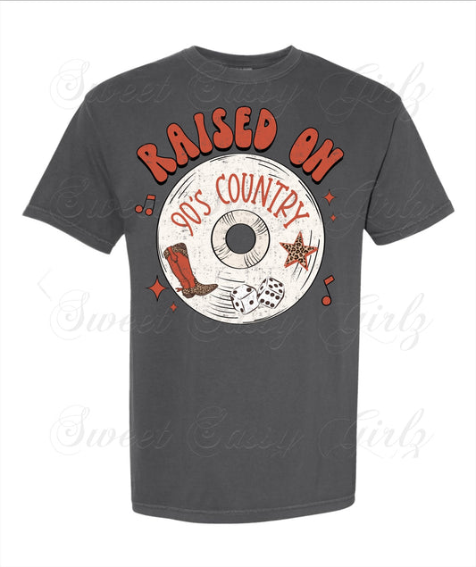 Raised On 90’s Country | Comfort Colors Tee