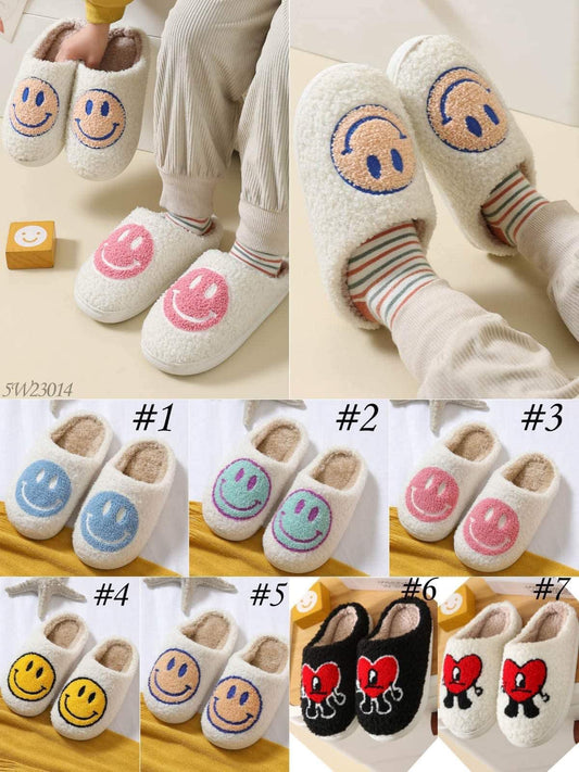 Little Kids Smiley Slippers