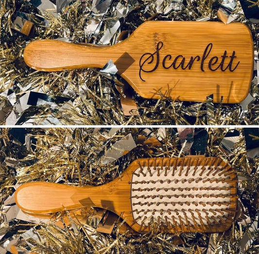 Custom Name Wooden Hair Brushes