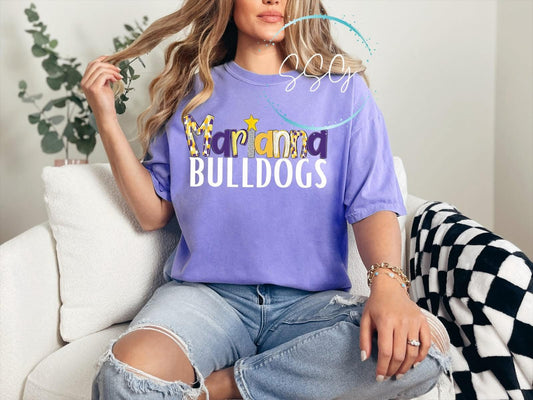 Marianna Bulldogs ➕ Comfort Colors Tee