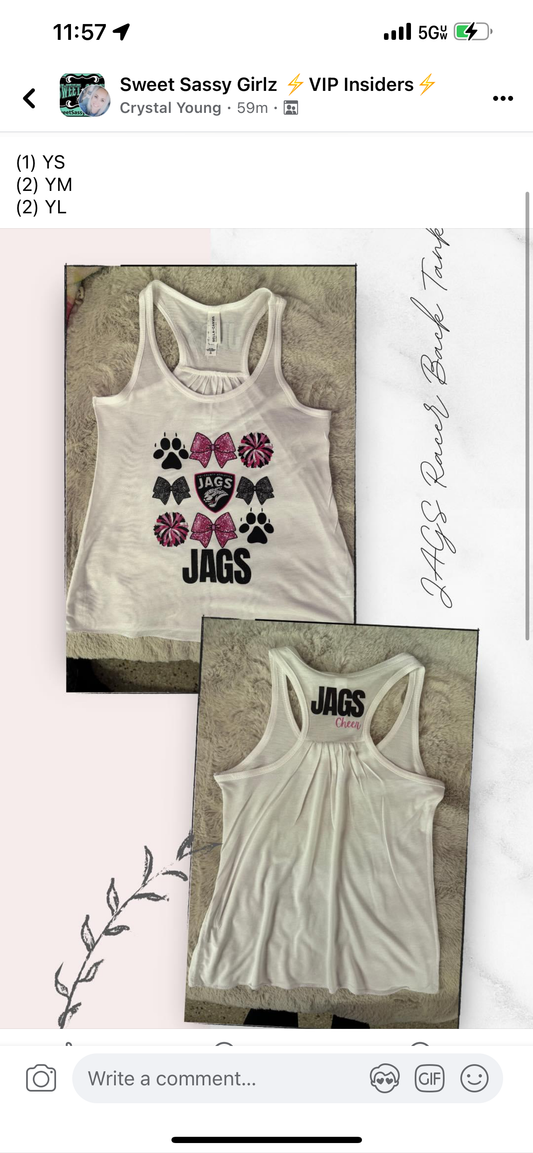 Jags Racer Back Tank