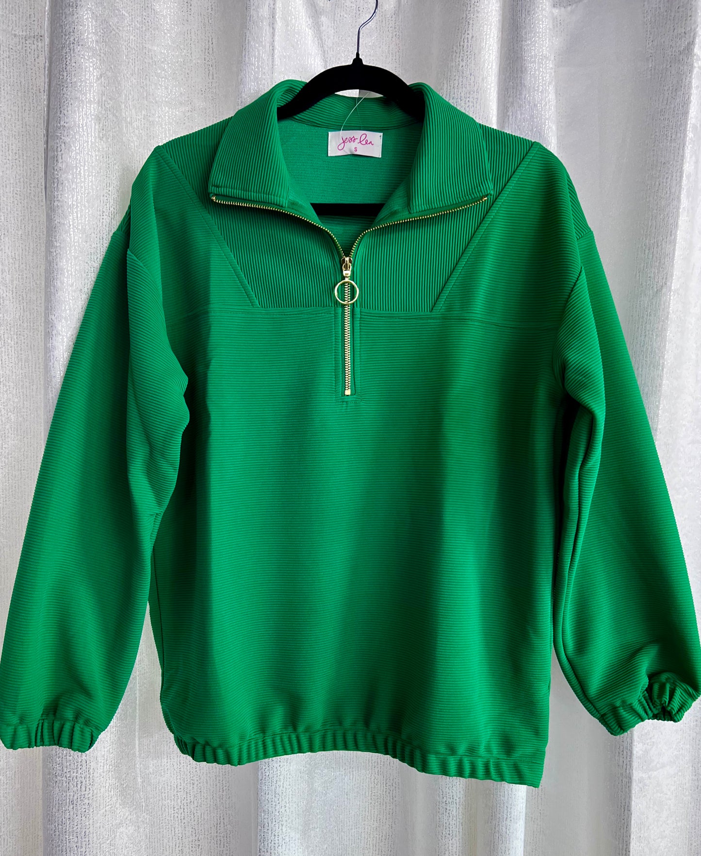 Green Levi Quarter Zip Pullover