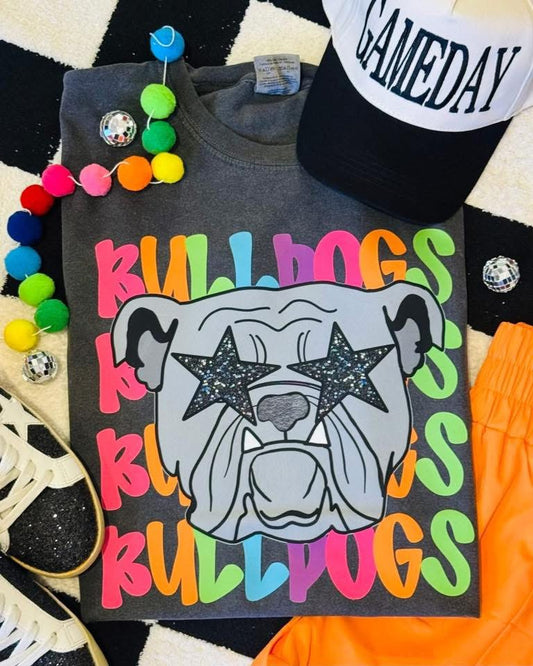 Neon Bulldogs | Pepper Comfort Colors Tee