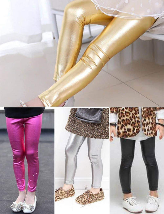 Kids Metallic Leggings