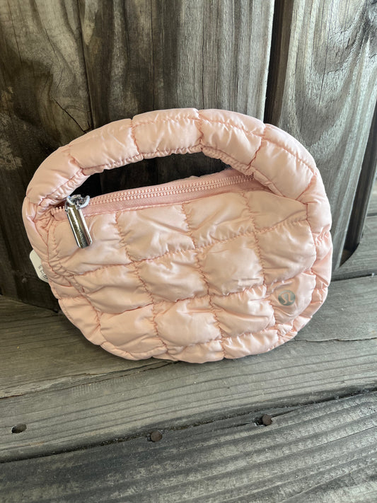 Peach Lu-Alike Puffer Tote