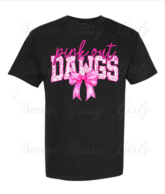 Pink Out Dawgs | Comfort Colors Tee
