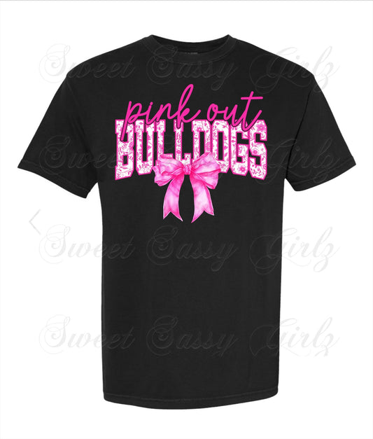 Pink Out Bulldogs | Comfort Colors Tee