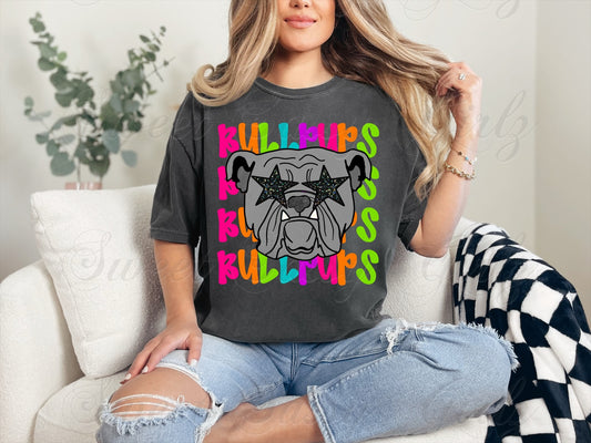 Neon Bullpups | Pepper Comfort Colors Tee