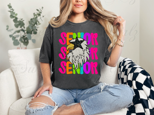 Neon Senior Hawk | Pepper Comfort Colors Tee