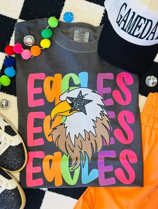 Neon Eagle | Pepper Comfort Colors Tee