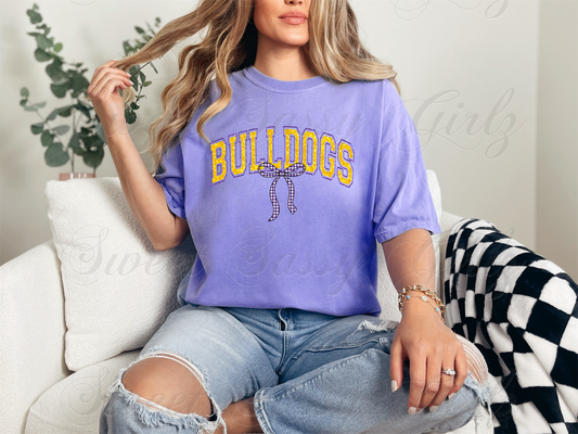 Bulldogs Coquette | Comfort Colors Tee