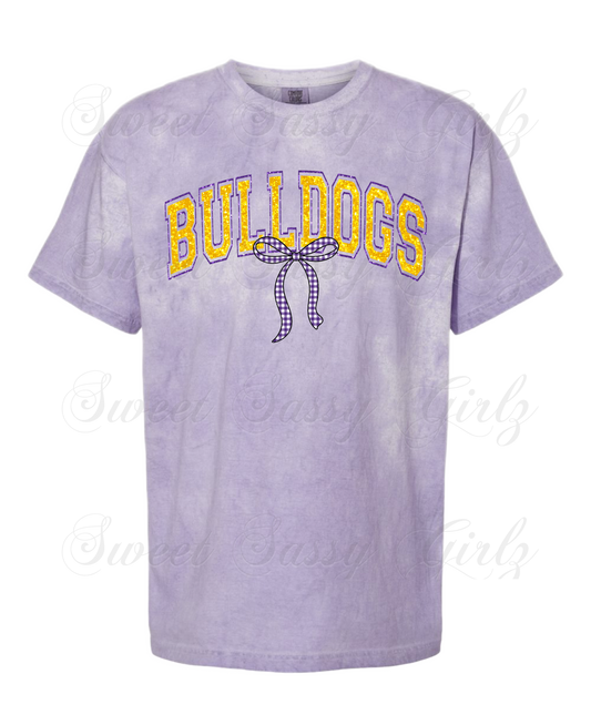 Bulldogs Coquette | Comfort Colors Colorblast Tee