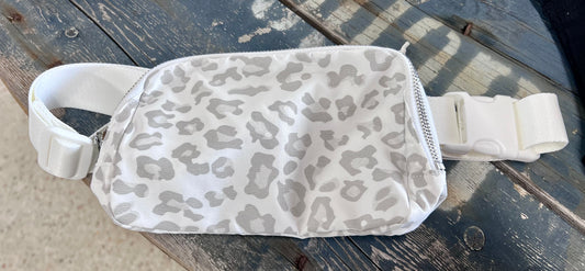 Natural Leopard Nylon Bum Bag