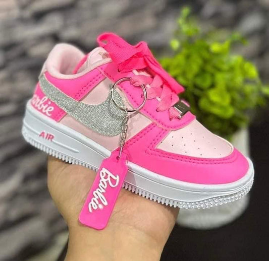 Girls Pink Barbie Shoes