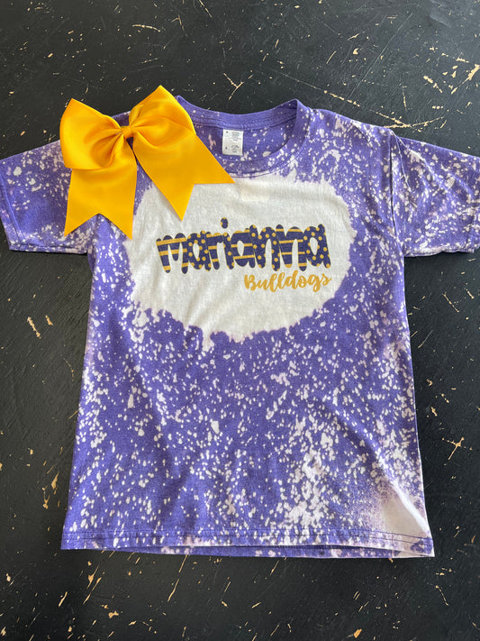 Marianna Bulldogs Bleached Tee