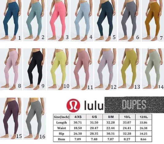 Lulu Dupe Leggings