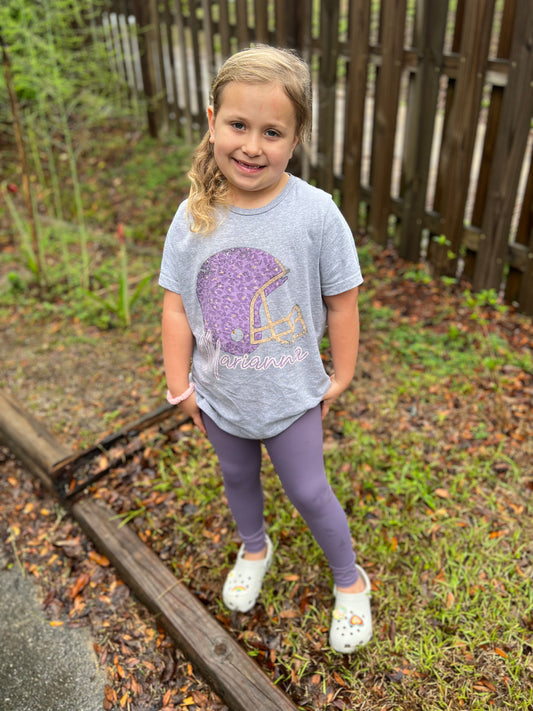 Kids Purple Lu-Alike Leggings