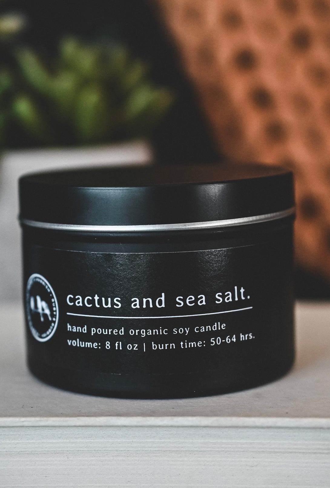 CACTUS + SEA SALT | MATTE BLACK CANDLE